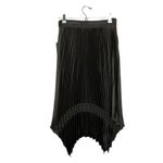 Karl Lagerfeld Karl‎ Lagerfeld Black Asymmetrical Pleated Midi Skirt Size XS Photo 2