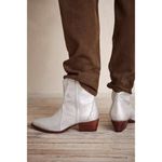Free People New Frontier Western Bootie in Silver Leather Size 8US / 38EU Photo 1