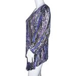 Chico's Shirt Women Large 2 Multicolor Geometric Asymmetrical Hem Casual Workwear Photo 2