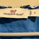 Vineyard Vines Katama Blue Tile Top S Sleeveless Pintuck Pleated Floral Lined Photo 3