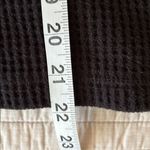 Old Navy  black cotton funnel turtleneck oversized boxy waffle knit top M Photo 10