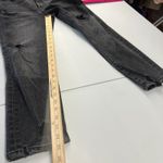 Dear John  Jean Womens 26 Black Whiskering Denim Cotton Distressed Crop High Rise Photo 10