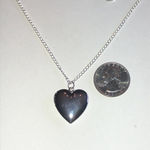 Raphael Silver Tone Boho Heart Locket Pendant Necklace Photo 3