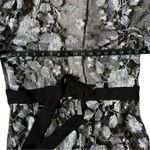 Julia Jordan Womens Gray Floral Embroidery Long Jacket Photo 5