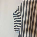 Madewell  Lightweight Beachy Blue White Striped Button Up Shirt Blouse Top Photo 3