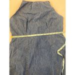 ASOS Lightweight Soft Denim Halter Slip Dress Criss Cross Straps EUC Sz 12 Mini Photo 9