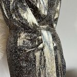 Ramy Brook Sleeveless Silk Gold Metallic Mini Dress Photo 11