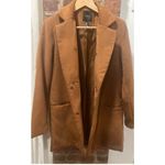 Forever 21 Womens Fall  Minimalist Tan Dress Coat Jacket M  Photo 8