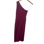 Lulus  So Flirty Burgundy One-Shoulder Cutout Asymmetrical Dress Women's Size XS Photo 6