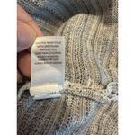 J. Jill PureJill Linen Henley Shirt Top Size MED Women's Gray Striped 3/4 Sleeve Photo 7