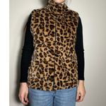 KATYDID Cheetah Furry Vest Size Large Brown Photo 1