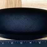 Salvatore Ferragamo Black Textured Oversized Sunglass Hard Case with Wipe Cloth Photo 8