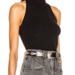 ALC Frank A.L.C. Black Paltrow Turtleneck Sleeveless Racerback Sz S Photo 0