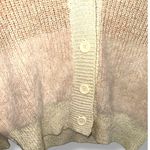 Lush Clothing NWT LUSH Striped Fuzzy Knit Cardigan Blush Tones Button-Up Sweater Womens Size S Photo 2