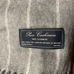 Vintage Cashmere Scarf Gray Photo 3