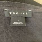 Linen blend Open Back tank top Black Photo 5