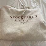 Texas Stockyards Hoodie White Size L Photo 1