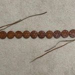 The Limited Vintage  Leather Disc Boho Belt Sz S Photo 4