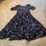Free People  Bonnie Midnight Butterfly Chiffon Midi Dress Cottagecore Size 4 Photo 12