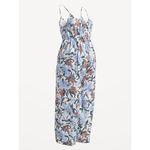 Old Navy  Maternity Floral Spaghetti Straps Wide Leg‎ Jumpsuit Size XL Photo 1