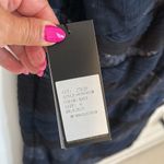 Tadashi Shoji Navy/Black Mesh Sequin One Shoulder Dress Photo 7