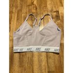 Nike  Indy Dri-Fit V-Neck Sports Bra Light Violet Purple Low Impact Yoga Size Med Photo 3