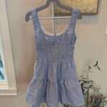 Nia Salt mini dress striped cotton sundress Revolve Blue Photo 2