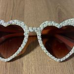 Pearl And Rhinestone Heart Sunglasses Photo 1
