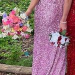Sherri Hill Pink Two Piece Prom Dress Photo 1