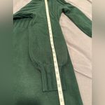 Calvin Klein Women's Sz: S Dark Green Balloon Sleeve Ribbed Sweater Dress. Photo 4