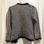 Loft  Navy and Cream Striped Cardigan‎ Size M Photo 1