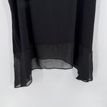 Chelsea and Violet NWT Black Scoop Neck Short Sleeve Overlay Casual Top Size PXL Photo 2