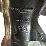 YSL Yves Saint Laurent Woodstock Nero Platform 4" Heel Black Sandals Size 38.5 Photo 7