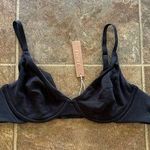 SKIMS Cotton Jersey T-shirt Bra Soot Size 38B Photo 0