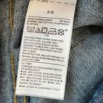 Gap Womens Floral Embroidered Hem Straight Cuff Cropped Jeans Blue Size 8R Photo 7