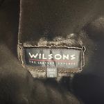 wilson's leather Wilsons XL Leather Coat Shearling Faux‎ Fur Belted Full Zip VTG Jacket Brown F Photo 2