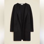 J.Crew Black Collarless Sweater Blazer Photo 3