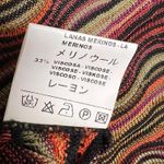 Missoni Wavy Chevron Print Open Knit Button Front Cardigan Size 4 Maroon Orange Photo 13