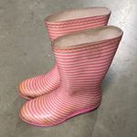 UGG  pink striped waterproof rain boots mid calf 6 Photo 0