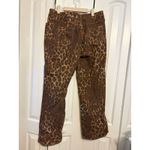 Womens XXL Leopard‎ Print Pants High Waisted Jeans Animal Print Trendy Fashion Brown Size 23 Photo 6