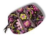 Vera Bradley  Quilted Floral Cosmetic Makeup Bag Pouch Zipper Closure‎ Plum Crazy Photo 1
