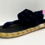 Nordstrom Nalho Ganika Sandals Velvet Blue Gold Yoga Mat Memory Foam Comfort Espadrilles 6 Photo 6