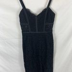 EXPRESS Corded Lace Bustier Sheath Dress Black Size 00 Photo 1