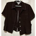 Miss Dorby Women's Brown Dress Size 16 Button Front Brown Jacket Size 14 Photo 4