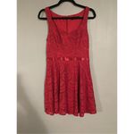 Alisa Pan Burgundy Lace Fit & Flare Dress Size 8 Red Photo 2