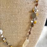 Silpada  Necklace Tigers Eye Cooper Brass Pearl Photo 2