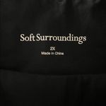 Soft Surroundings Size 2X Classic Black Style#5FR05 Cotton Knit Leggings Photo 2