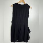 Marc New York Andrew Marc Ruffled Sleeveless Black Cocktail Dress Size 8 Photo 1