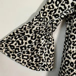 Julian Taylor New York Women's Sz 10 Long Sleeve Velvet Leopard Print Mini Dress Photo 7