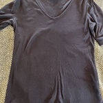 Ralph Lauren Lauren Shirt Womens Small Blue Elbow Sleeve Pullover V Neck Cotton Photo 0